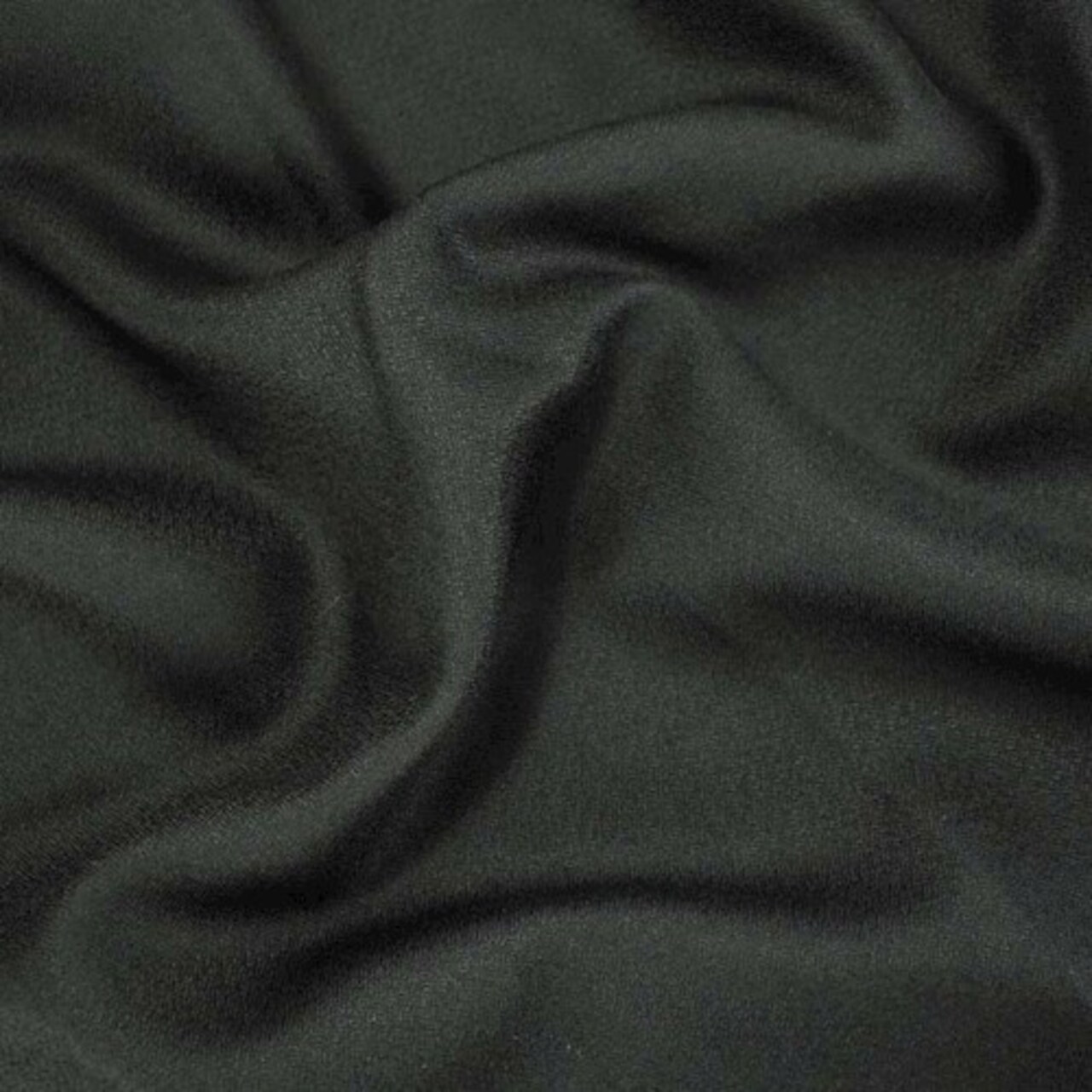 Mineral Black Tropical Wool Blend Dobby Shirting Fabric By the Yard